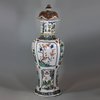 U691 Famille-verte multi-faceted vase Kangxi (1662-1722)