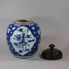 U697 Blue and white ginger jar, Kangxi (1662-1722)