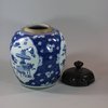 U697 Blue and white ginger jar, Kangxi (1662-1722)