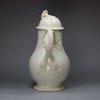 U69 English creamware coffee pot and lid, 18th century