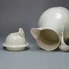 U69 English creamware coffee pot and lid, 18th century