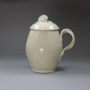 U70 English globular creamware mustard and cover