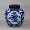 U701 Blue and white ginger jar, Kangxi (1662-1722)