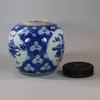 U701 Blue and white ginger jar, Kangxi (1662-1722)