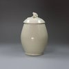 U70 English globular creamware mustard and cover