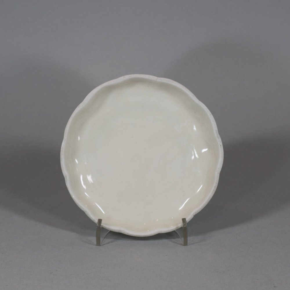 U716 Dehua moulded saucer, circa 1700