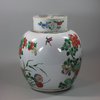 U718 Famille-verte ginger jar and cover, Kangxi (1662-1722)