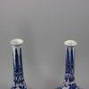 U720 Pair of Chinese blue and white bottle vases