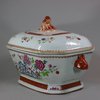 U748 Large Chinese octagonal famille rose tureen and cover