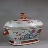 U748 Large Chinese octagonal famille rose tureen and cover