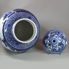 U749 Japanese Arita blue and white jar and cover, circa 1680