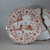 U751 Pair of Chinese rouge de fer moulded dishes