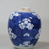 U775 Small Chinese blue and white ginger jar, Kangxi (1662-1722)