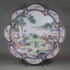 U781 Large fine Canton enamel lobed tray Qianlong (1736-1795)
