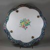 U781 Large fine Canton enamel lobed tray Qianlong (1736-1795)