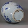 U783 Blue and white transitional jar, circa 1650