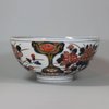 U786 Japanese imari bowl, early 18th Century, the rim gilded