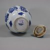 U787 Blue and white pot and cover, Kangxi (1662-1722)