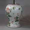 U803 Famille verte lamp base, Kangxi (1662-1722)