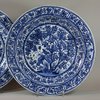 U814 Pair of Chinese blue and white deep dishes