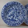 U814 Pair of Chinese blue and white deep dishes