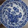 U816 Pair of Chinese blue and white lobed dishes