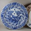 U816 Pair of Chinese blue and white lobed dishes