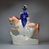 U81 Staffordshire polychrome equestrian figure group of 'Vivandiere'