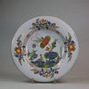 U820 Italian Faenza soup plate, Ferniani factory c. 1760-1800