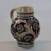 U828 Small German Westerwald salt-glazed tankard, circa 1700