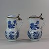 U839 Pair of Chinese blue and white ewers and covers