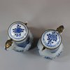 U839 Pair of Chinese blue and white ewers and covers