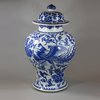 U872 Blue and white baluster vase, Kangxi (1662-1722)