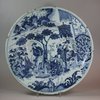 U874 Dutch delft blue and white charger, circa 1700