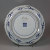 U876 Pair of Japanese Kakiemon blue and white kakiemon style dishes