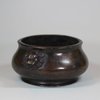 U882 Small finely cast bronze incense burner, late Ming