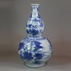 U883 Blue and white double gourd vase