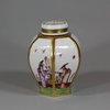 U888 Meissen hexagonal tea caddy and cover, circa 1723-24