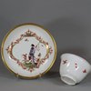 U889 Meissen porcelain teabowl and saucer, circa 1723