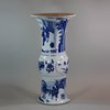 U898 Blue and white gu-shaped beaker vase, Kangxi (1662-1722)