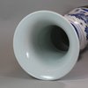 U898 Blue and white gu-shaped beaker vase, Kangxi (1662-1722)