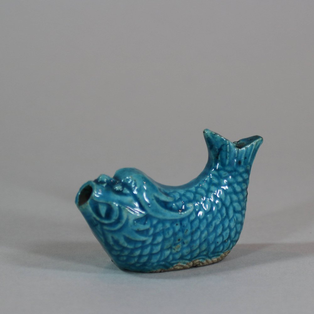 U903 Turquoise glazed water dropper, Kangxi (1662-1722)