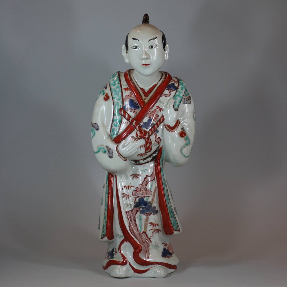 U909 Large Japanese imari figure of an actor, Edo period