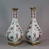 U929 Pair of Meissen Dutch decorated flasks