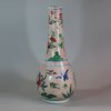 U935 Wucai transitional bottle vase, Shunzhi (1644-1661)