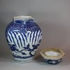 U974 Japanese Arita blue and white jar and cover, circa 1680