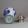 U986 Small Chinese blue and white jar, Kangxi (1662-1722)