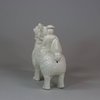 U995 Blanc de chine equestrian figure group, Kangxi (1662-1722)