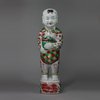 V10 Famille verte figure of a boy, Kangxi (1662-1722)