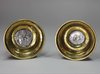 V177 Pair of English brass candlesticks, circa 1760